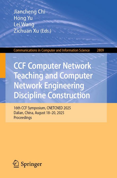 Produktbild: CCF Computer Network Teaching and Computer Network Engineering Discipline Construction