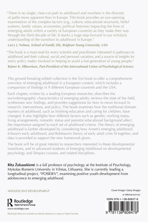 Produktbild: Emerging Adulthood in a European Context