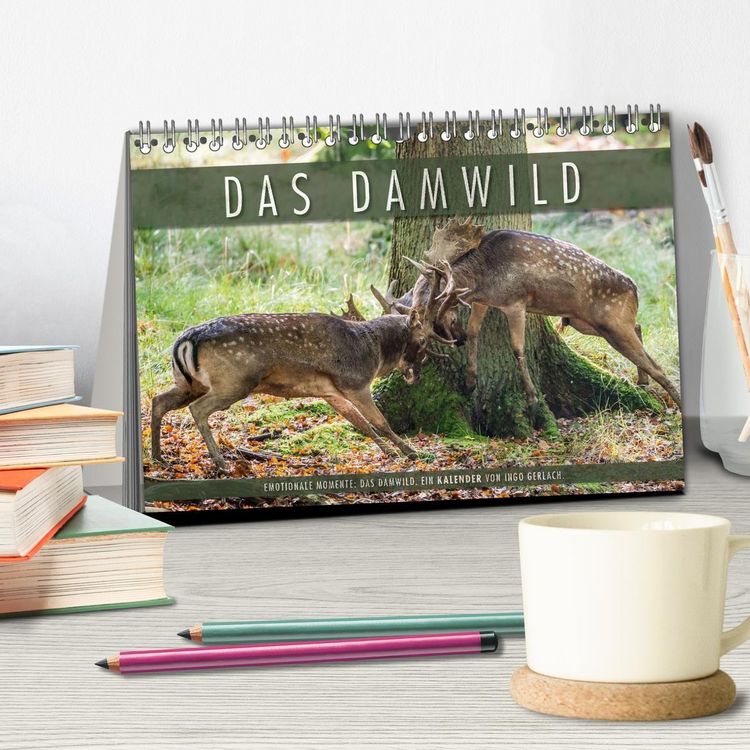 Produktbild: Emotionale Momente: Das Damwild. (Tischkalender 2027 DIN A5 quer), CALVENDO Monatskalender