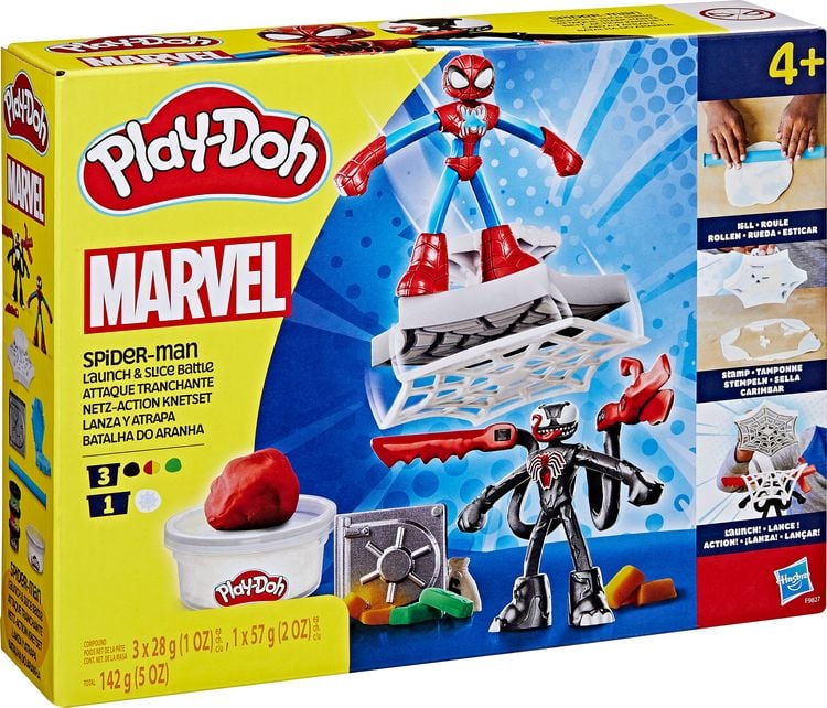 Produktbild: Hasbro F98275L0 - Play-Doh Marvel Spider-Man Netz-Action Knetset