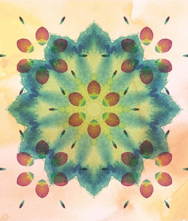 Produktbild: Malbuch Inside Out: Watercolor Mandala