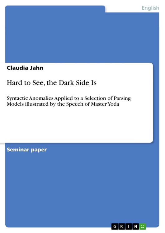 Produktbild: Hard to See, the Dark Side Is
