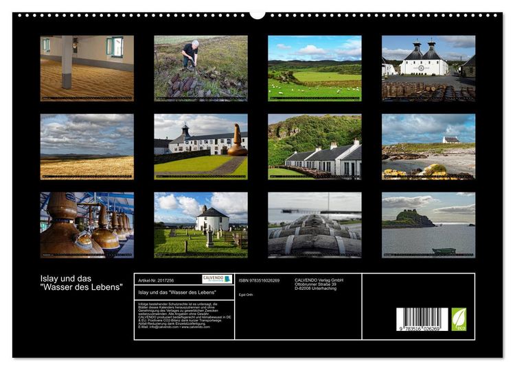 Produktbild: Islay und das "Wasser des Lebens" (hochwertiger Premium Wandkalender 2026 DIN A2 quer), Kunstdruck in Hochglanz