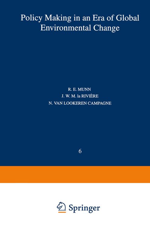 Produktbild: Policy Making in an Era of Global Environmental Change