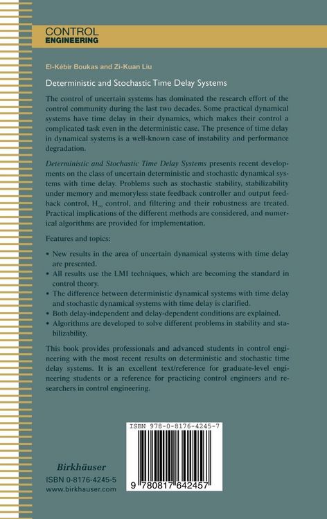 Produktbild: Deterministic and Stochastic Time-Delay Systems