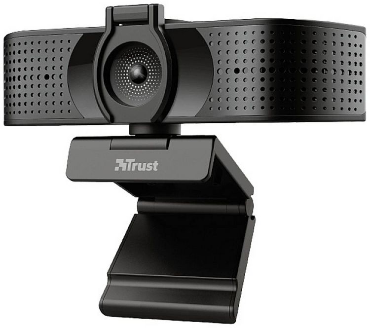 Produktbild: Trust Teza 4K-Webcam 3840 x 2160 Pixel Standfu&szlig;, Klemm-Halterung