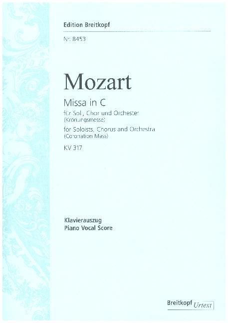 Produktbild: Missa C-Dur KV 317 (Kr&ouml;nungsmesse), Klavierauszug (Taubmann u. Beyer)