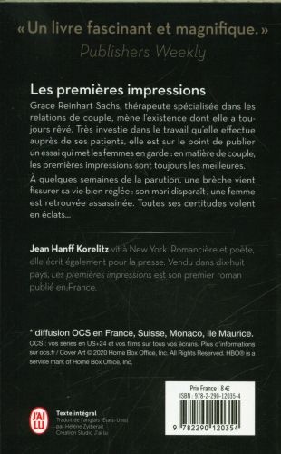Produktbild: Hanff Korelitz, J: Premi&egrave;res impressions