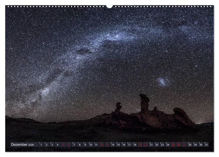 Produktbild: Atacama: Karge W&uuml;ste, m&auml;chtige Vulkane und farbenpr&auml;chtige Lagunen (Wandkalender 2026 DIN A2 quer), CALVENDO Monatskalender