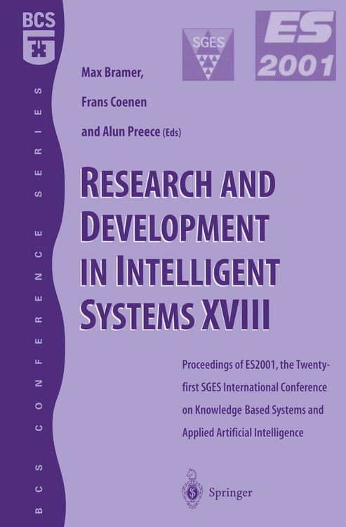 Produktbild: Research and Development in Intelligent Systems XVIII