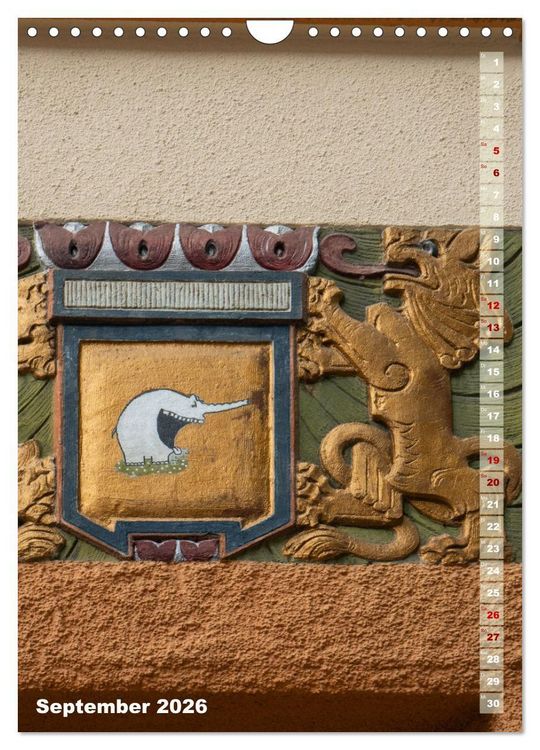 Produktbild: Fassadenk&uuml;nste (Wandkalender 2026 DIN A4 hoch), CALVENDO Monatskalender