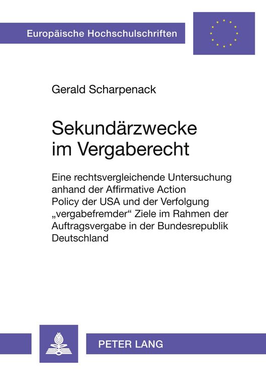 Produktbild: Sekund&auml;rzwecke im Vergaberecht