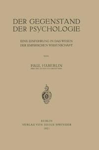 Produktbild: Der Gegenstand der Psychologie