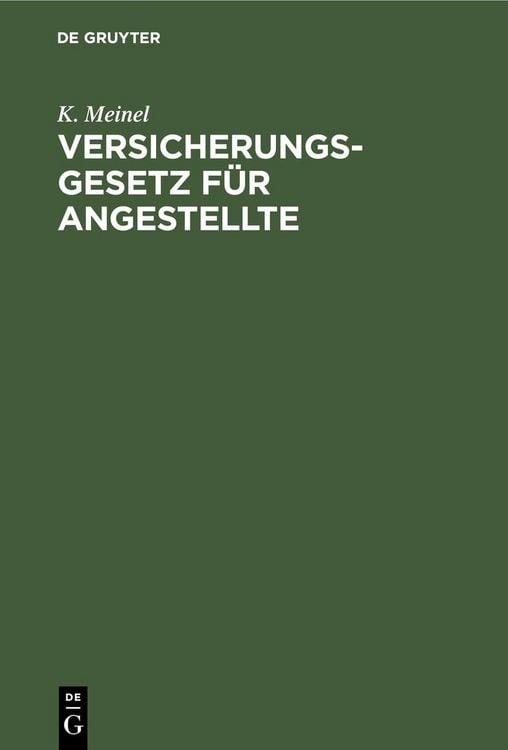 Produktbild: Versicherungsgesetz f&uuml;r Angestellte