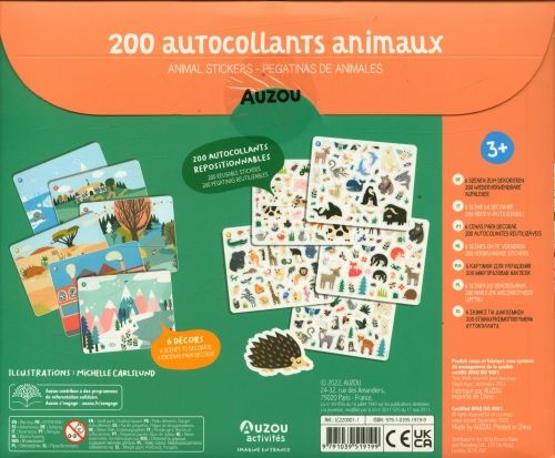 Produktbild: Animaux : 200 autocollants. Animal stickers. Pegatinas de animales