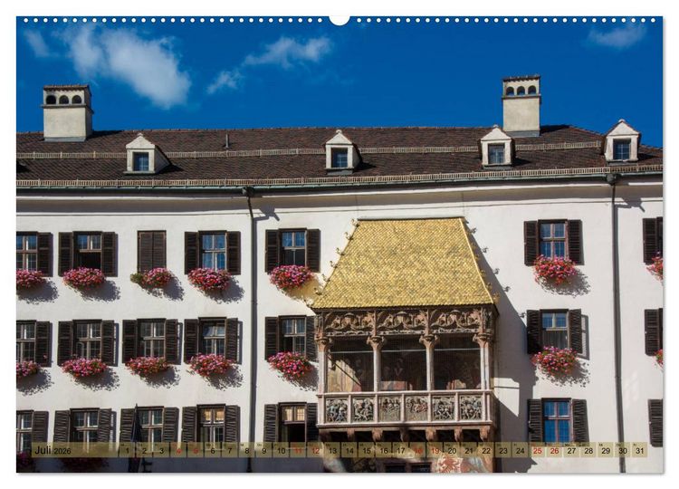 Produktbild: Innsbruck - Die Stadt im Herzen der Alpen (Wandkalender 2026 DIN A2 quer), CALVENDO Monatskalender