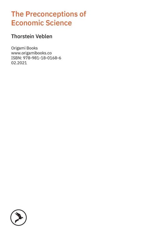 Produktbild: The Preconceptions of Economic Science