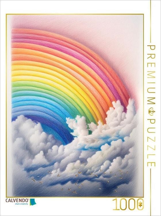 Produktbild: CALVENDO Puzzle Regenbogen | 1000 Teile Lege-Gr&ouml;&szlig;e 64x48cm Foto-Puzzle f&uuml;r gl&uuml;ckliche Stunden