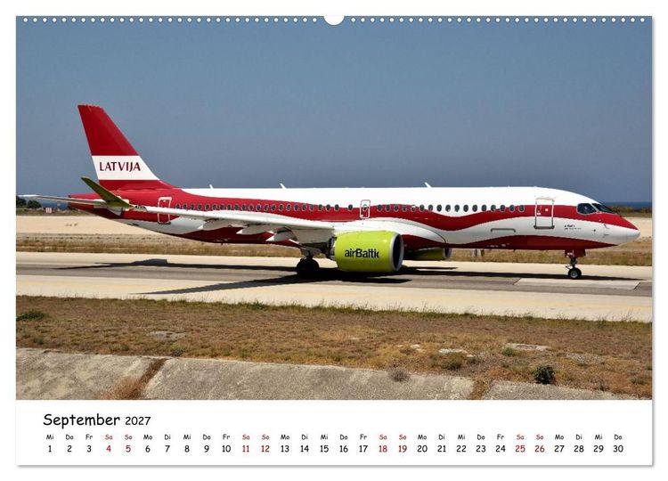Produktbild: Faszination Luftfahrt Vielfalt zwischen Himmel und Vorfeld (Wandkalender 2027 DIN A2 quer), CALVENDO Monatskalender