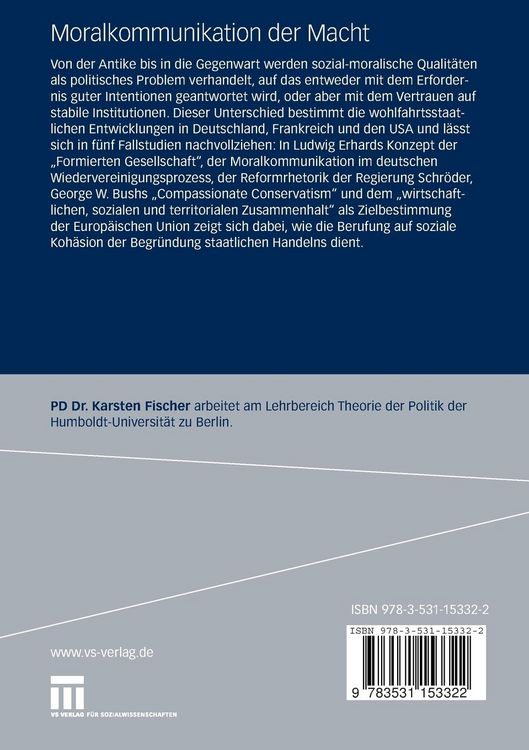 Produktbild: Moralkommunikation der Macht