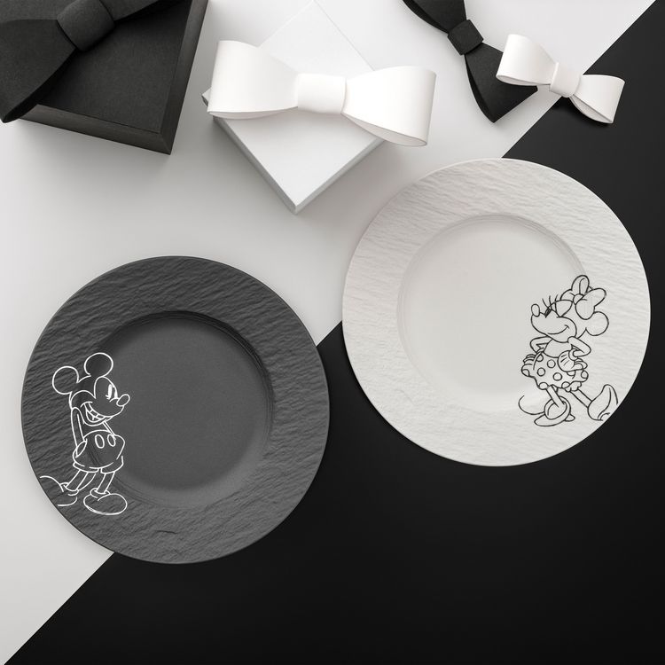 Produktbild: Villeroy & Boch Manufacture - Mickey Mouse Fr&uuml;hst&uuml;cks-/Dessertteller, 2-teilig