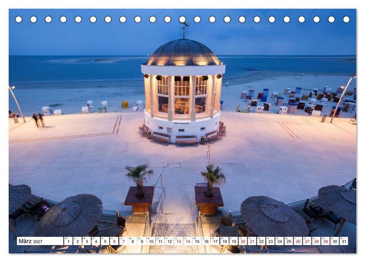 Produktbild: Borkum - Momente einer Reise (Tischkalender 2027 DIN A5 quer), CALVENDO Monatskalender