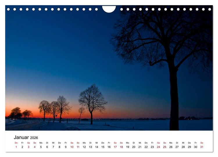 Produktbild: Stimmungsvoller Niederrhein (Wandkalender 2026 DIN A4 quer), CALVENDO Monatskalender