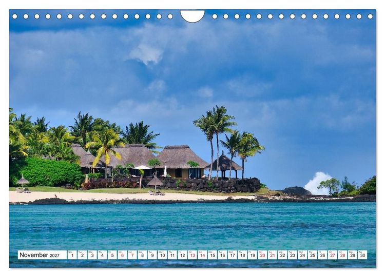 Produktbild: Mauritius - Holiday island in the Indian Ocean (Wall Calendar 2027 DIN A4 landscape), CALVENDO 12 Month Wall Calendar