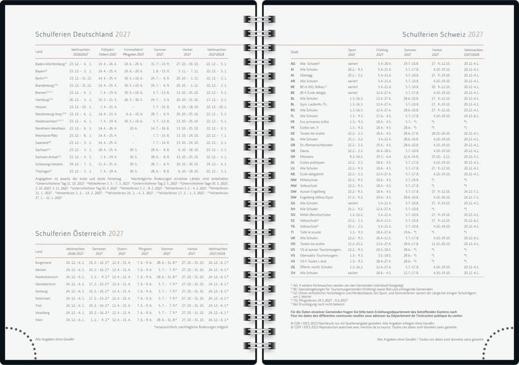 Produktbild: rido/id&eacute; 7021407017 Buchkalender Premium Young Line 2027 "Marble" A5, Papier