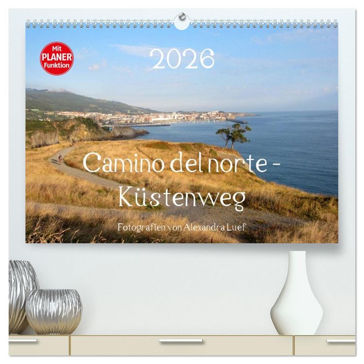 Produktbild: Camino del norte - K&uuml;stenweg (hochwertiger Premium Wandkalender 2026 DIN A2 quer), Kunstdruck in Hochglanz