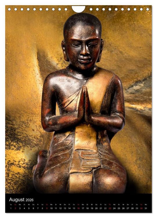 Produktbild: SKULPTUREN Hinduistische G&ouml;ttinnen und G&ouml;tter &bull; Buddhas (Wandkalender 2026 DIN A4 hoch), CALVENDO Monatskalender