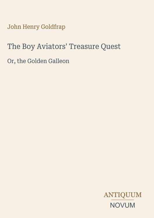 Produktbild: The Boy Aviators' Treasure Quest