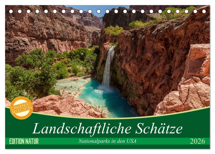 Produktbild: Landschaftliche Sch&auml;tze (Tischkalender 2026 DIN A5 quer), CALVENDO Monatskalender