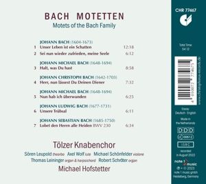 Produktbild: Motets of the Bach family
