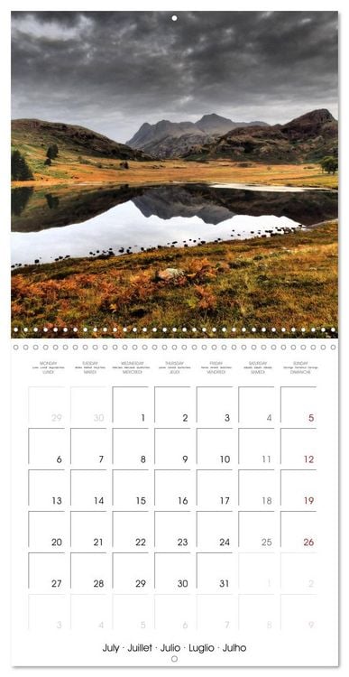 Produktbild: LAKE DISTRICT CUMBRIA Dramatic Art Photos (Wall Calendar 2026 12 &times; 12 Inch) CALVENDO 12 Month Wall Calendar