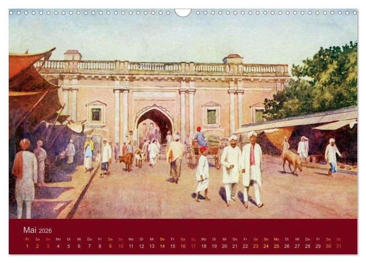 Produktbild: Altes Indien um 1900 (Wandkalender 2026 DIN A3 quer), CALVENDO Monatskalender