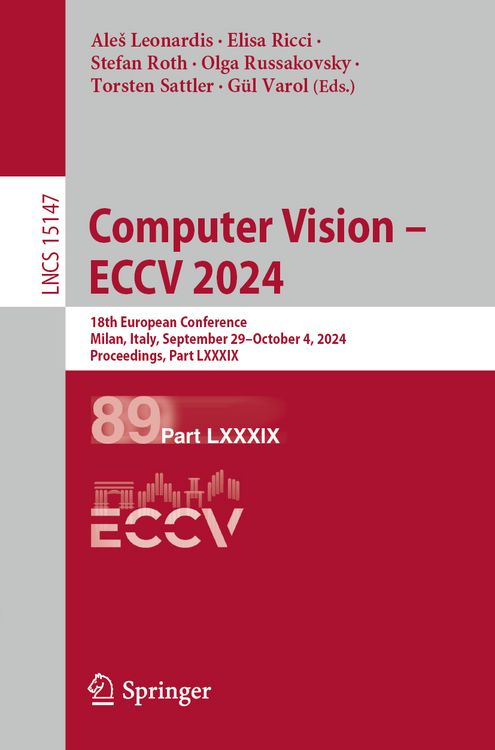 Produktbild: Computer Vision &ndash; ECCV 2024