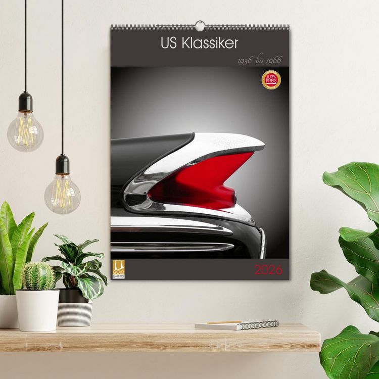 Produktbild: US Klassiker 1956 bis 1966 (Wandkalender 2026 DIN A2 hoch), CALVENDO Monatskalender