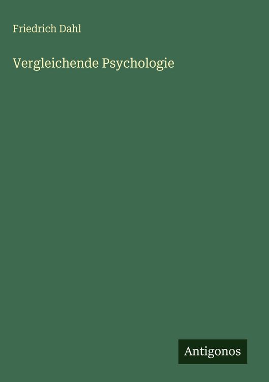 Produktbild: Vergleichende Psychologie