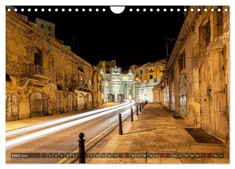 Produktbild: Valletta - Morbide Sch&ouml;nheit im Mittelmeer (Wandkalender 2026 DIN A4 quer), CALVENDO Monatskalender