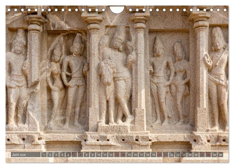 Produktbild: Indien - Mahabalipuram (Wandkalender 2026 DIN A4 quer), CALVENDO Monatskalender