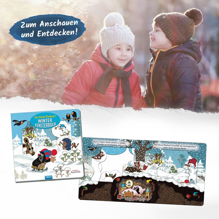Produktbild: Tr&ouml;tsch Der kleine Maulwurf Winter-Fensterbuch