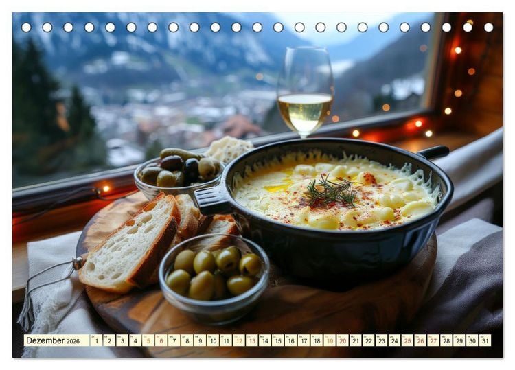 Produktbild: Europa f&uuml;r Gourmets - landestypische Gerichte erleben (Tischkalender 2026 DIN A5 quer), CALVENDO Monatskalender