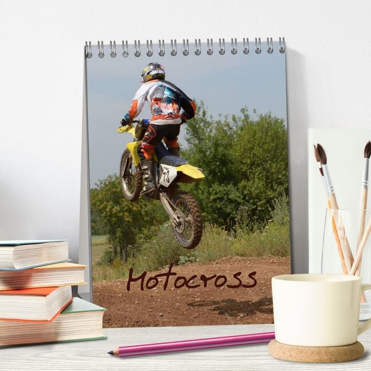 Produktbild: Motocross Terminplaner (Tischkalender 2026 DIN A5 hoch), CALVENDO Monatskalender