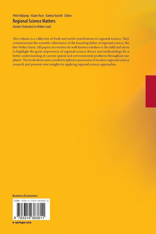 Produktbild: Regional Science Matters