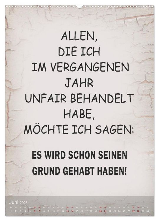 Produktbild: Ziemlich schlecht gelaunt (Wandkalender 2026 DIN A2 hoch), CALVENDO Monatskalender