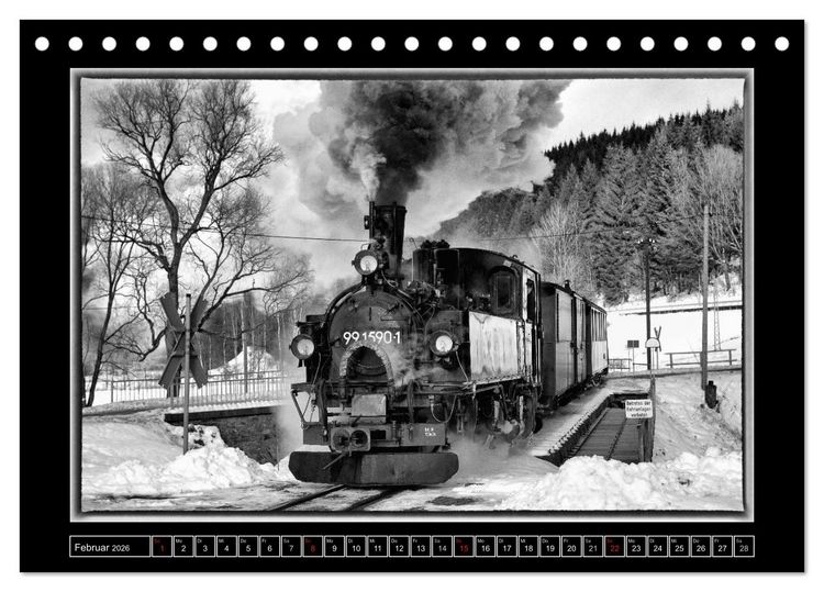 Produktbild: Die Pre&szlig;nitztalbahn (Tischkalender 2026 DIN A5 quer), CALVENDO Monatskalender