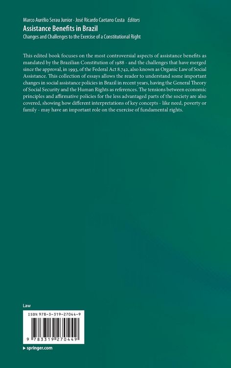 Produktbild: Assistance Benefits in Brazil