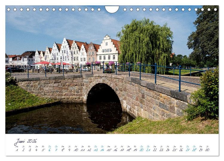 Produktbild: Nordfriesland - weiter Horizont, faszinierende Natur, idyllische St&auml;dte (Wandkalender 2026 DIN A4 quer), CALVENDO Monatskalender