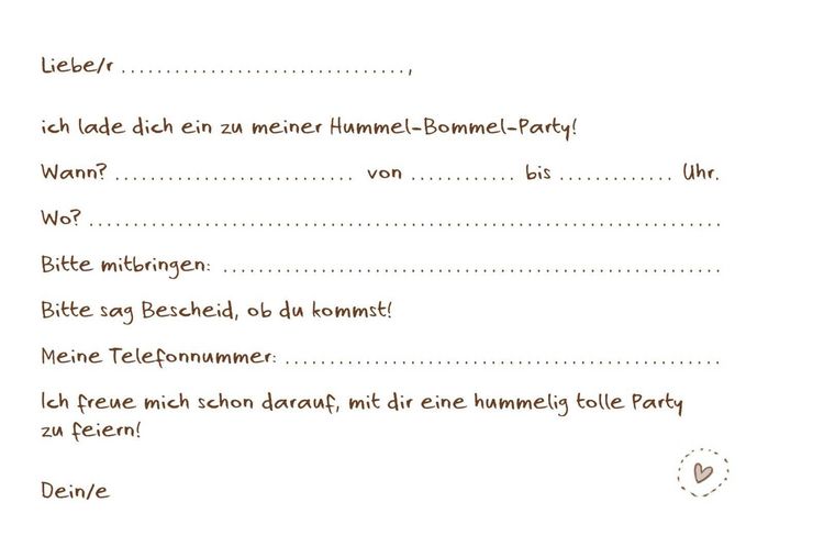 Produktbild: Die kleine Hummel Bommel &ndash; Einladungskarten